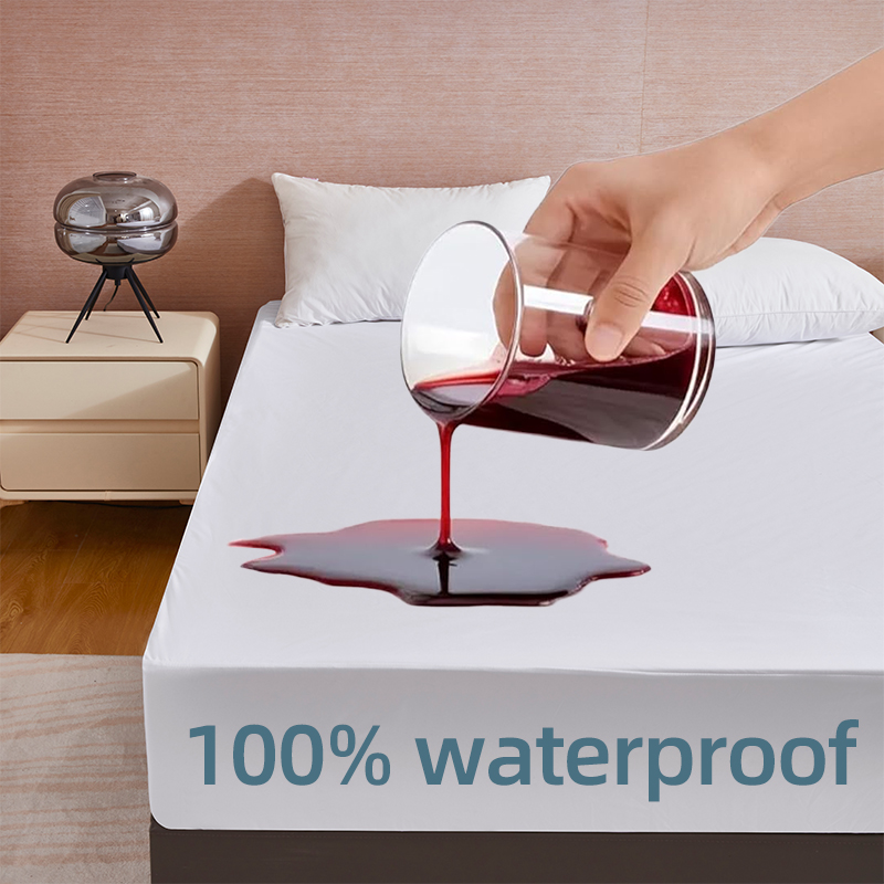Waterproof Mattress Protector Breathable - Protège-matelas imperméable Queen, housse anti-urine et