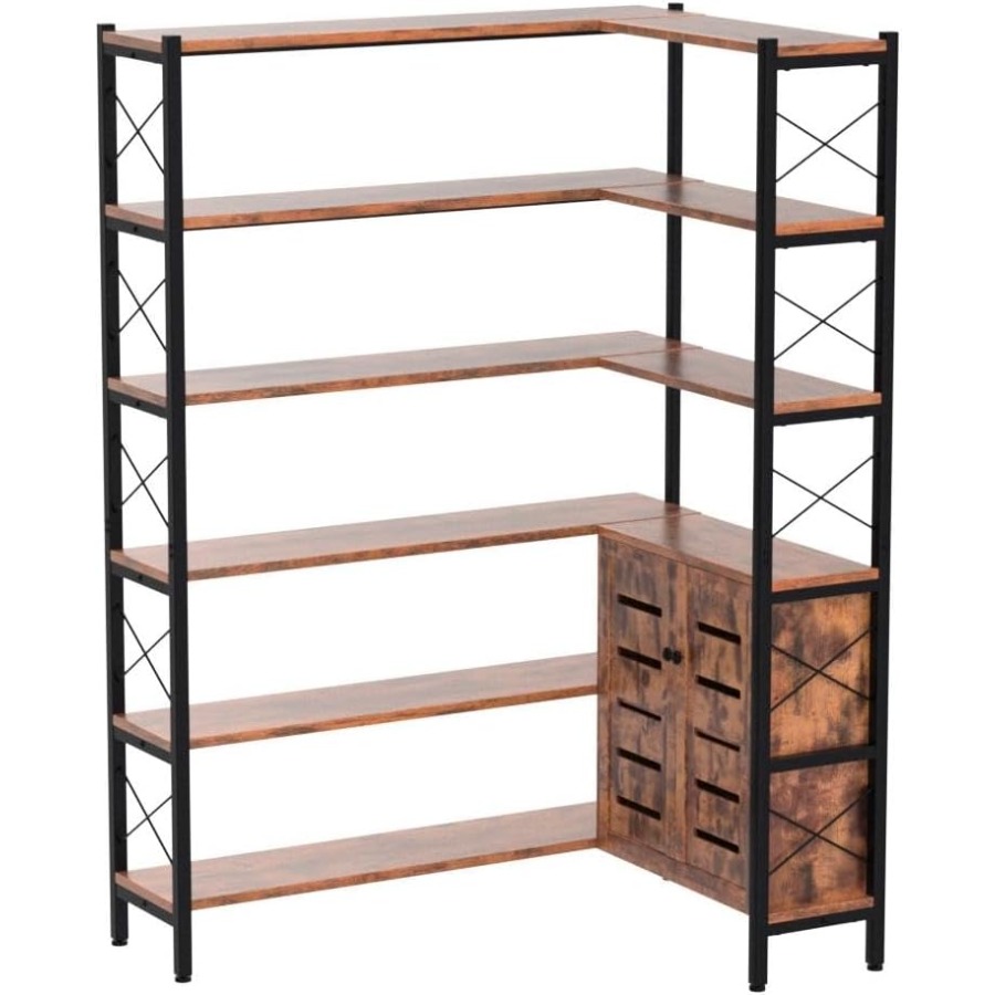 Bibliothèque d'angle à 6 étagè - Storage & Organization avis et prix
