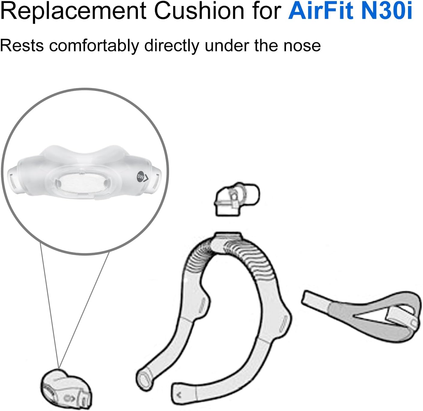 Coussin de remplacement pour m - Anti Snore Contour Pillow avis et prix