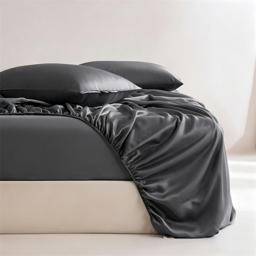 Drap-housse en soie de mûrier  - Fitted Bed Sheets Deep Pocket avis et prix